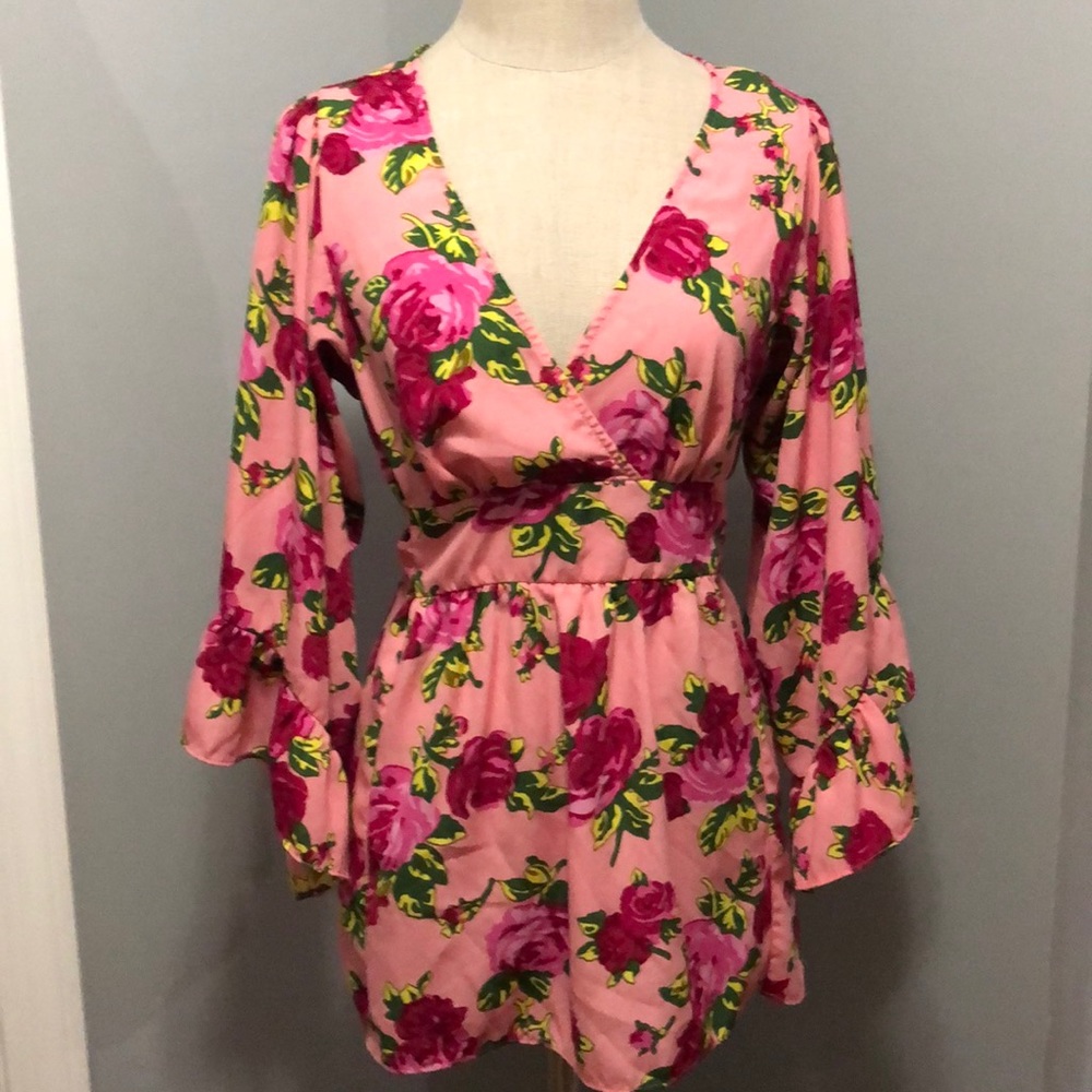 Betsey Johnson Floral Tunic Top